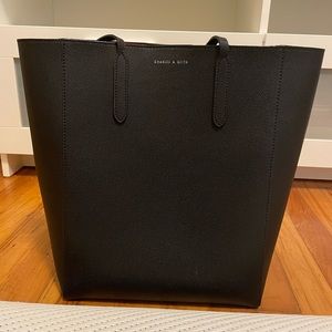 Charles and Keith- black tote bag